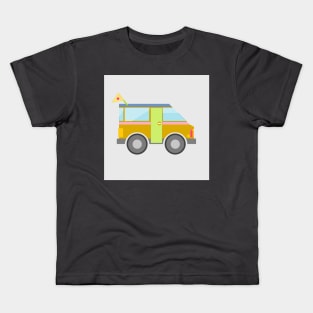 retro van road trip Kids T-Shirt